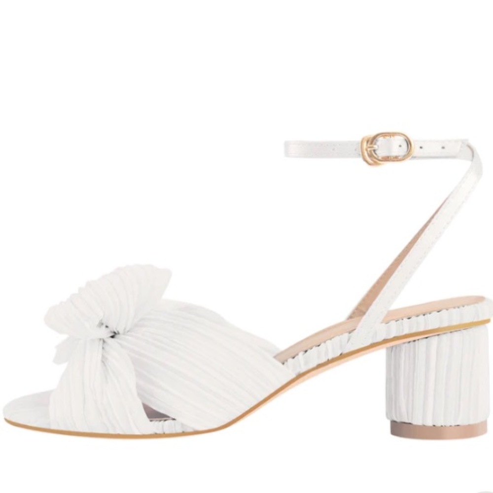 SaraIris Bow Heels for Women Heeled Sandals Chunky Heels Ankle Strap